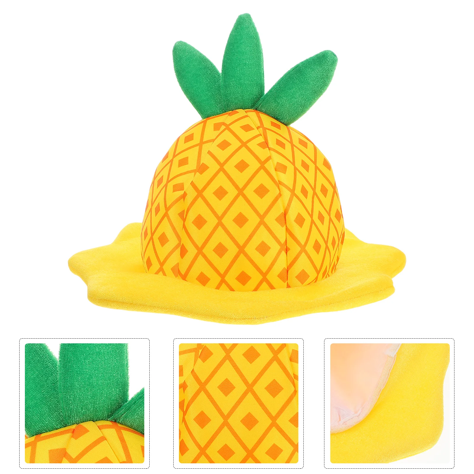 

Pineapple Party Hat Cartoon Style Bright Fruit Headpiece Birthday Celebration Supplies Funny Headgear Funny Headgear
