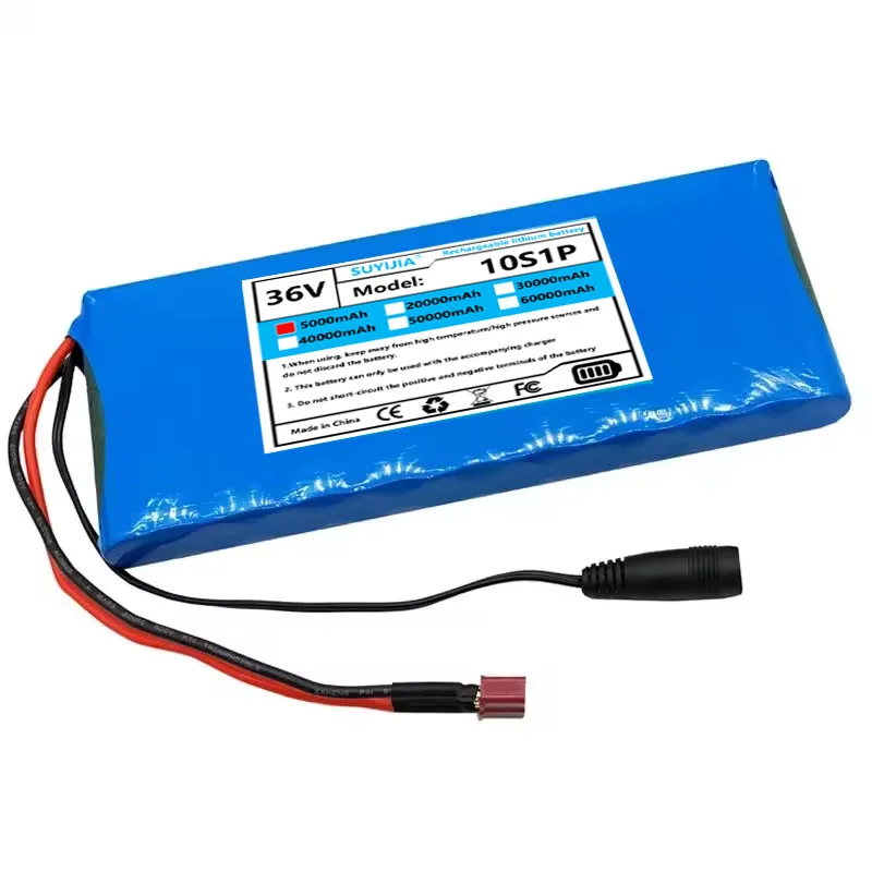 36V Nouveau 10S1P 5000mAh Batterie 5Ah 18650 Lithium Li-ion Batteries Rechargeables Voiture Électrique Vélo Scooter 20A BMS 500W