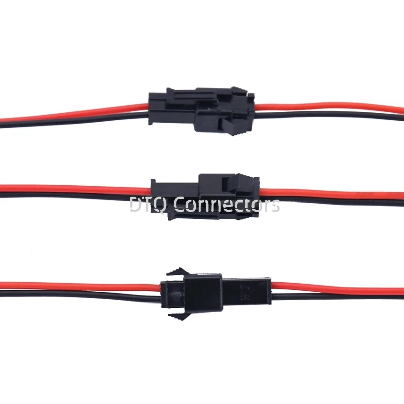100pairs 2.54mm Sm 2-pin 2p Connector Plug Male / Female Wires Cables Wire Connector Micro Male Female Plug Connectors