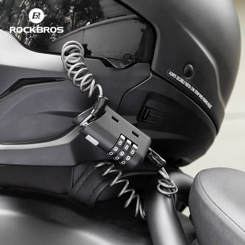 ROCKBROS Bicycle Mini Lock 3-Digit Combination Password Lock Anti-rust Lightweight Portable Multifunction Lock Bike Accessories