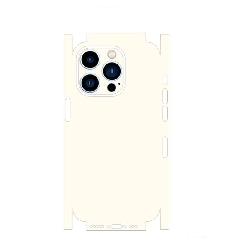 Calcomanía de piel de Color liso para iPhone 15, 14, 13 Pro Max, Mini película trasera, Protector de pantalla trasero, pegatina duradera antiarañazos