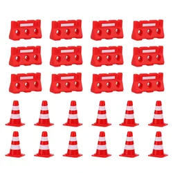 Mini Traffic Cones Fences Traffic Road Signs Playset Traffic Cones Toys