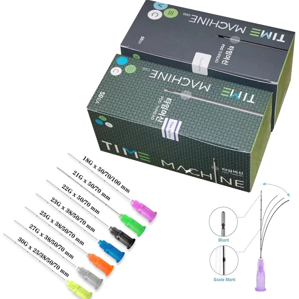 

50 disposable blunt tipped syringes for 22g, 23G, 25G, 27G, 18G, 50mm/70 blunt tipped fine micro body puncture needles, sterile