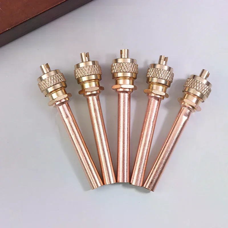5Pcs Air Conditioner Refrigeration Access Valves 6MM OD Tube Filling Par 20CC Spare Part Replacement Stem Core Filling Parts