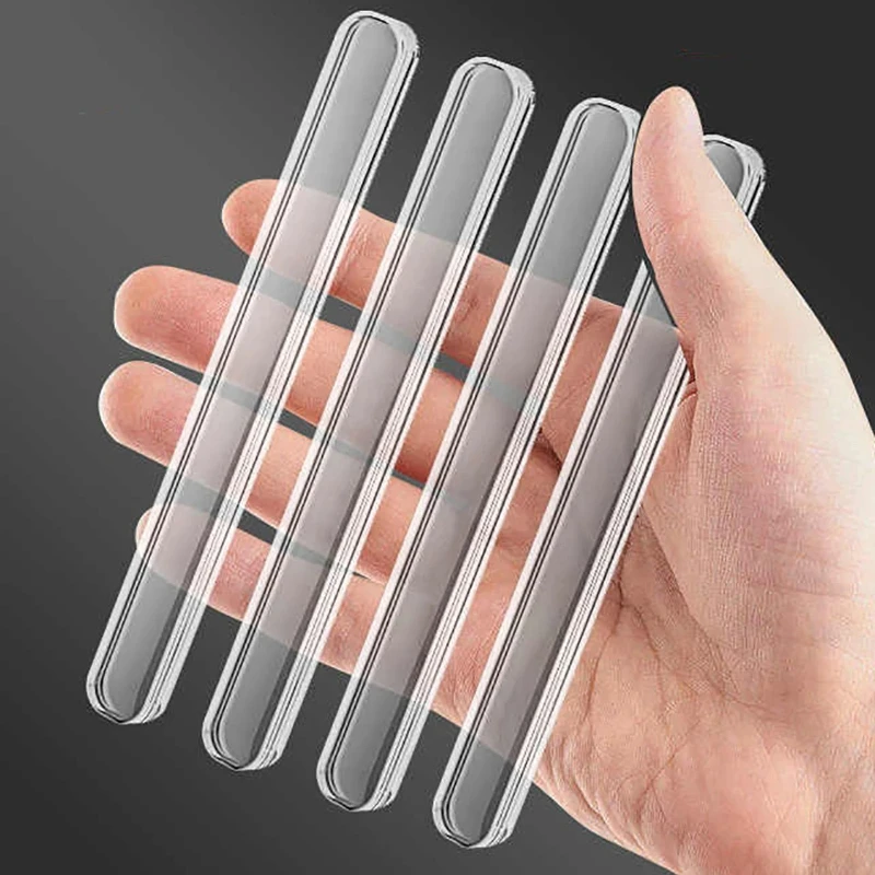 60*10mm Siliconen Anti-collision Strip Ovale zelfklevende Traceless Transparante Zachte Sticker Deurklink Stopper protector Mat