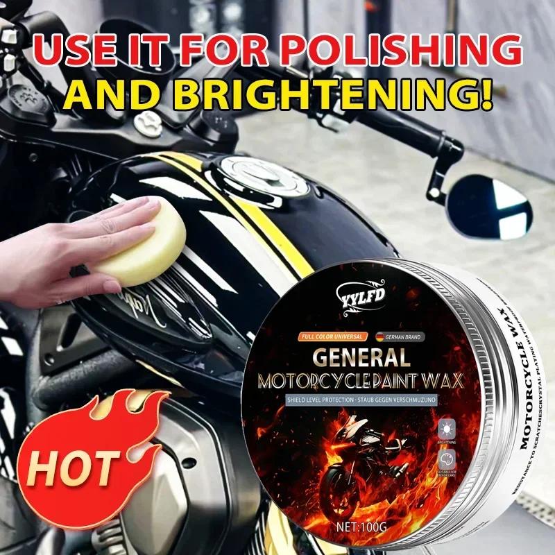 

Advanced motor wax providing paint surface protection for cars, motor bicycles, suitable use on various motorcycle accessories