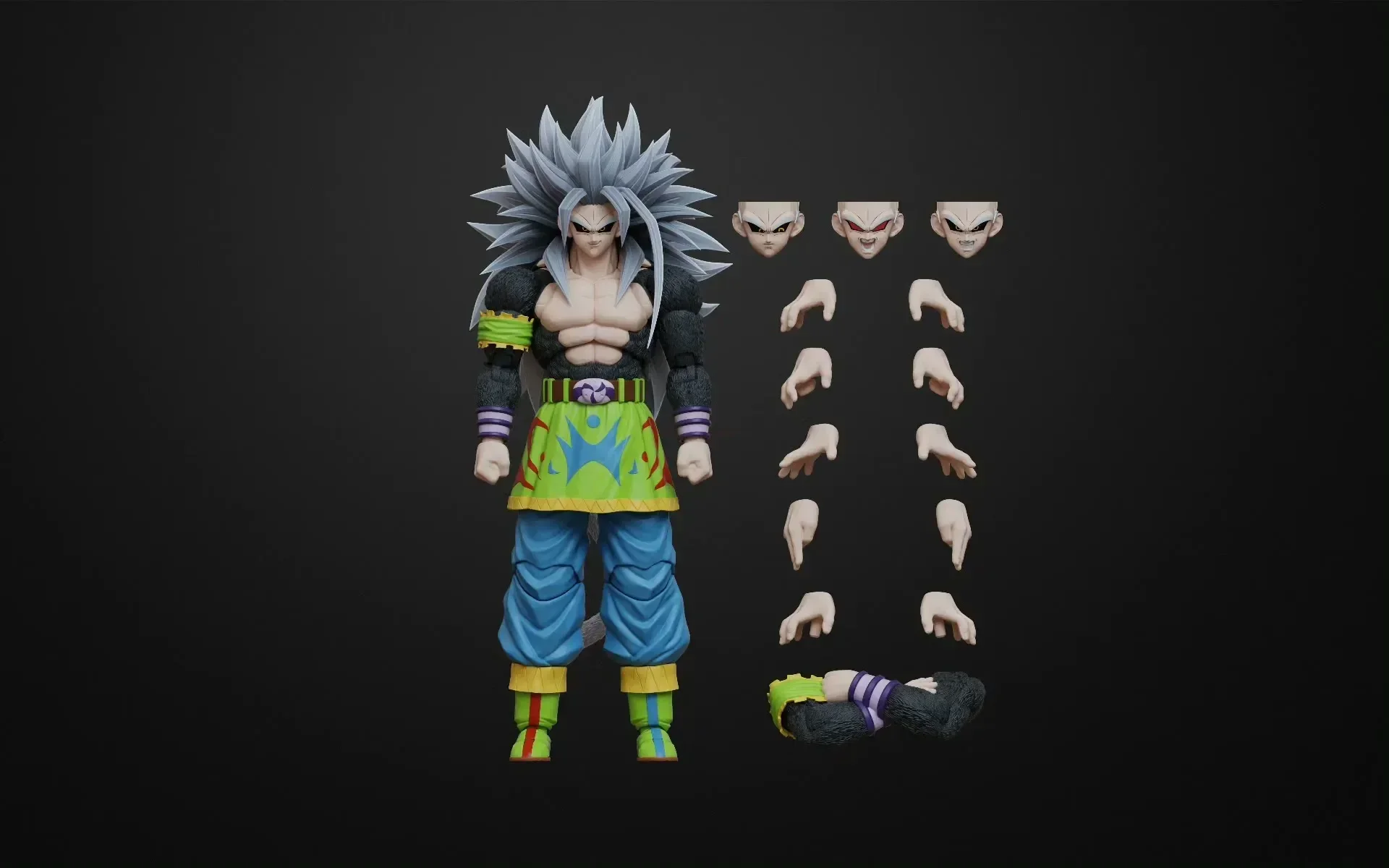 コングスタジオドラゴンボールSHFフィギュア,スーパーサイヤ人5,ssj5