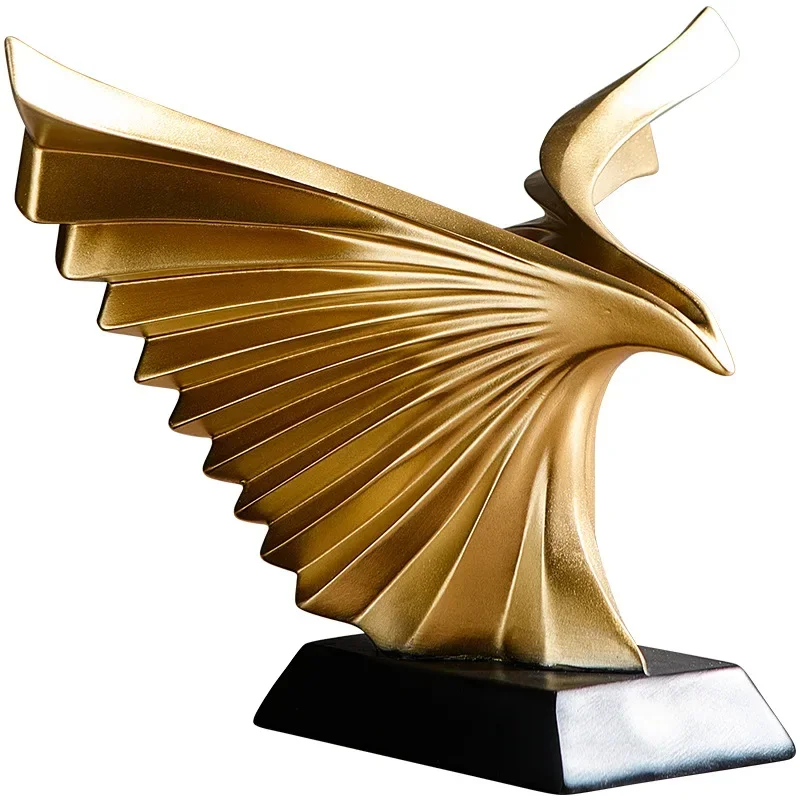 

Nordic style simple and light luxury, art Dapeng wings ornament living room, desktop TV cabinet wine cabinet