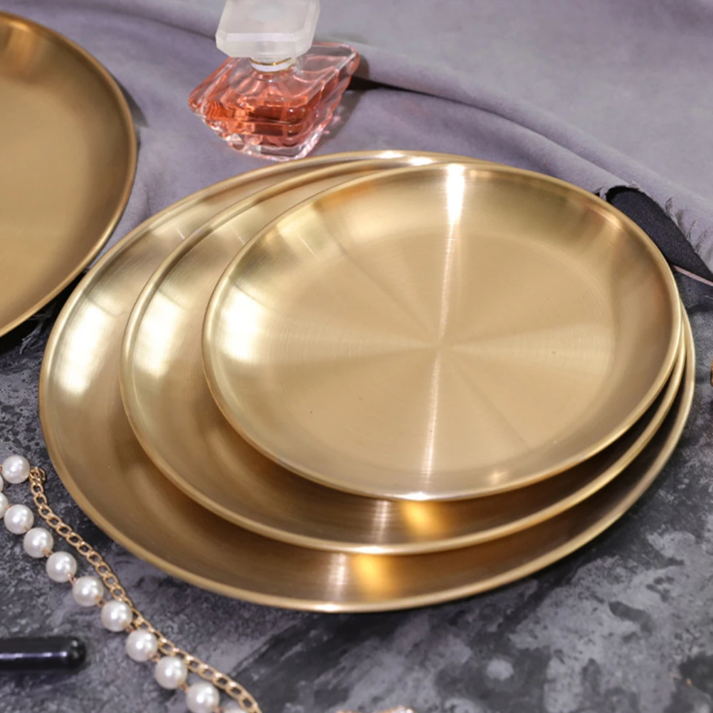 

Stainless Steel Jewelry Storage Tray Multifunctional Accessories Organizer Key Holder Bowl Desktop Adornment Nordic Style