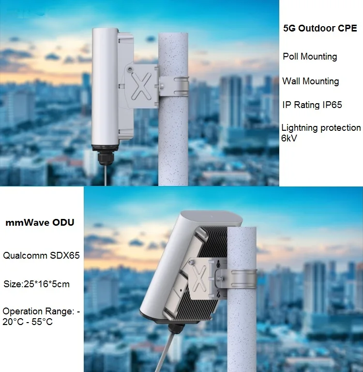 Long Distance Home FWA 5G Lte Cellular Wireless Router Waterproof 5g Outdoor CPE With SIM Card NSA SA Network