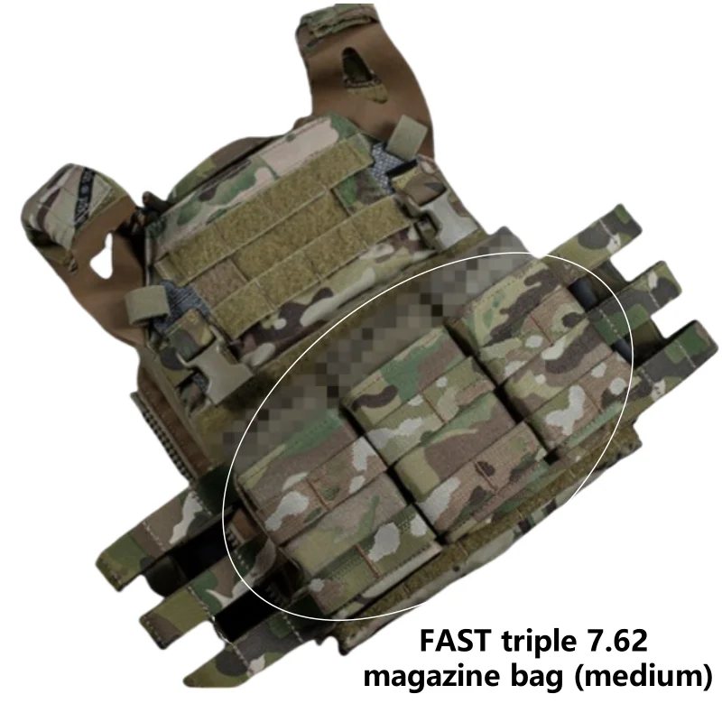 

3-Slot MOLLE Mag Holder - Heavy Duty 7.62 Compatible Pouch for Range & Field Use
