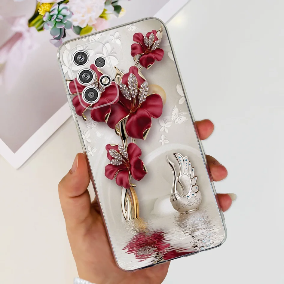 For Samsung Galaxy A23 5G Case Cute Butterfly Cartoon Soft Silicone Clear Cover For Samsung A23 4G A 23 SM-A235F SM-A236B Fundas