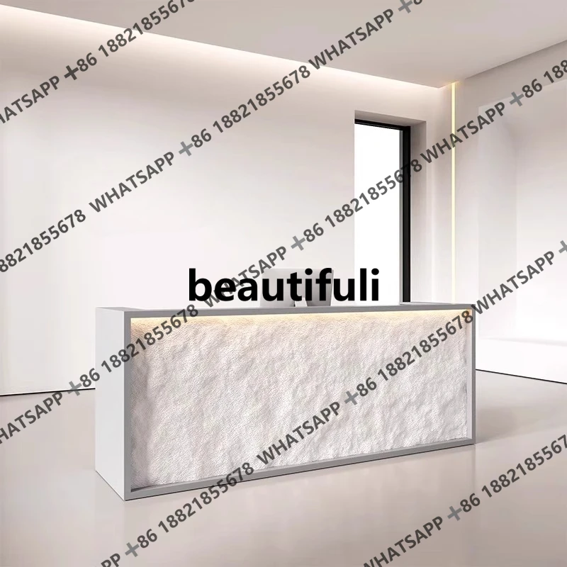 

Кассир, бар магазина, стойка регистрации салона красоты, простой современный стол для прилавки магазина одежды