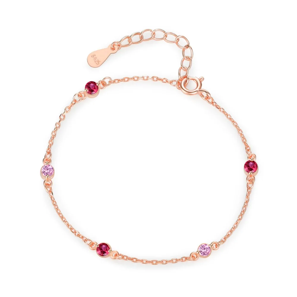 

925 Sterling Silver High Carbon Diamond Womne's Bracelet-Wedding Adjustable Rose Gold Bangle & Engagement Anniversary Jewelry