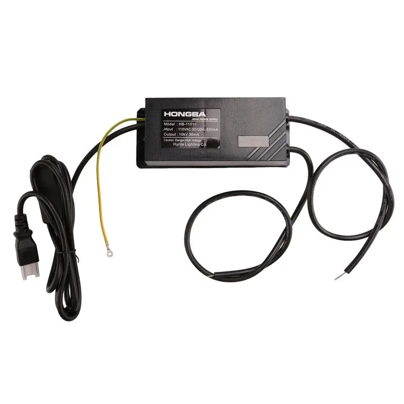 HONGBA 1 PCS 110V 10KV 30MA Electronic Neon Lamp Transformer Neon Transformer Power Supply Power Converter Rectifier Kit US Plug