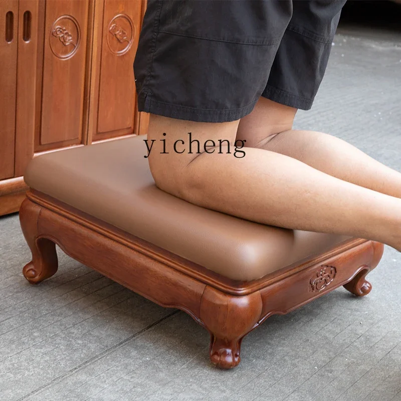 

XL Leave-in Worship Chair Household Buddha Front Leather Worship Pad Kneeling Pad Household Buddhist Hall Solid Wood