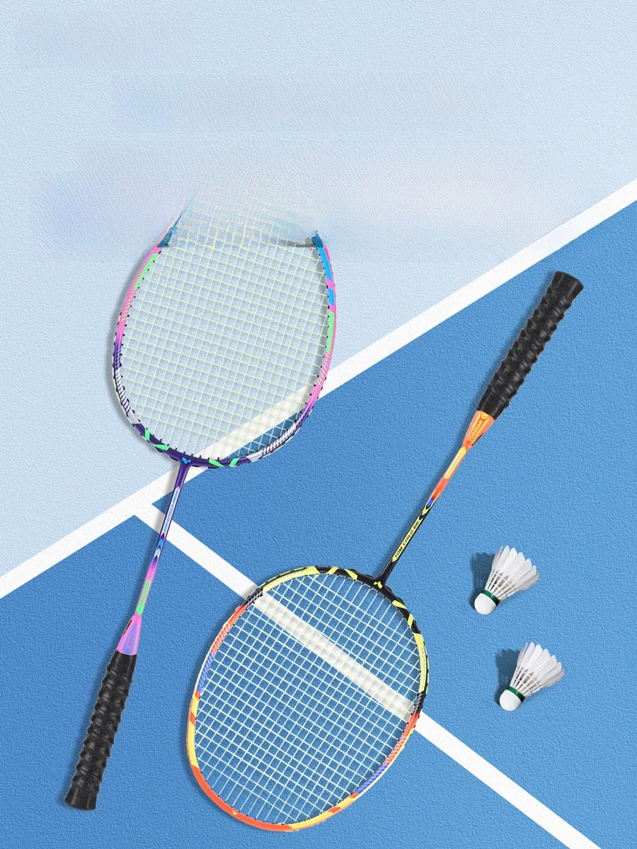 yodiman-raquette-de-badminton-pour-enfants-manche-court-ultra-legere-entierement-en-fibre-de-carbone-raquette-simple-integree-pour-les-eleves-du-primaire