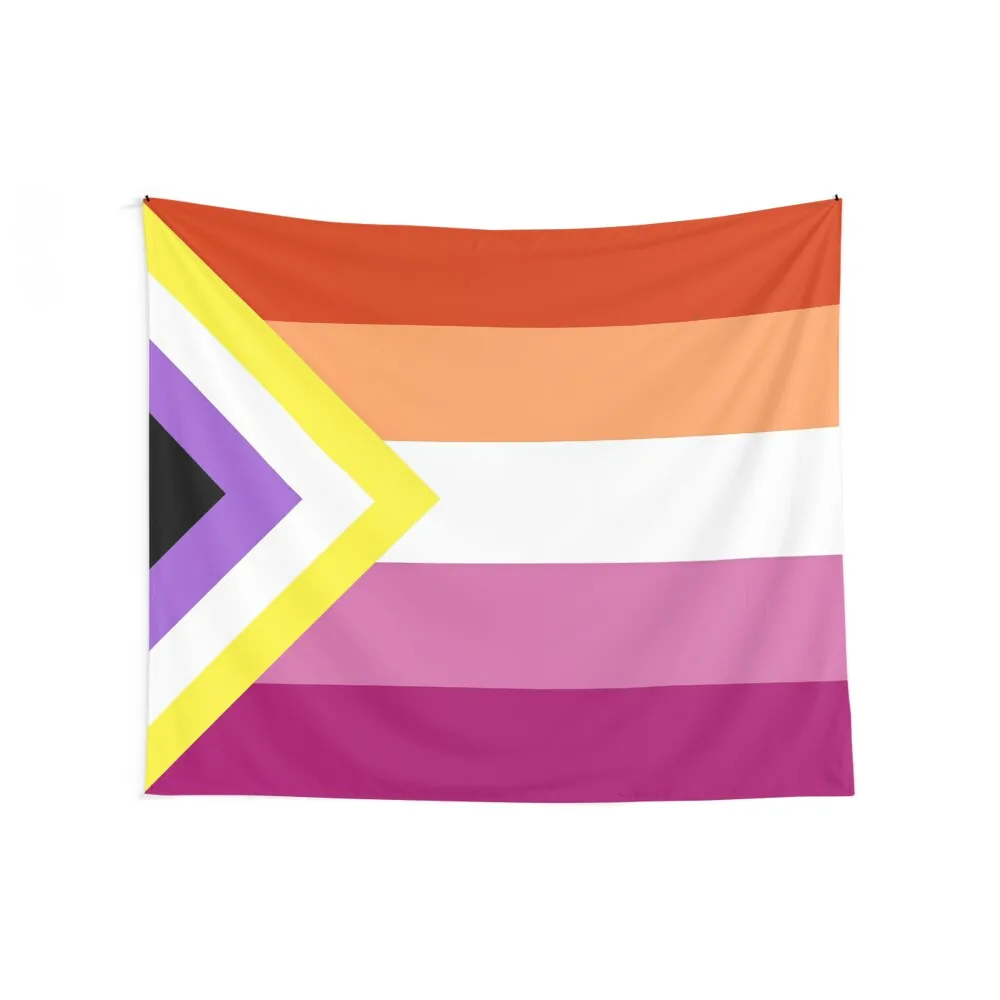 nonbinary lesbian flag Tapestry Wallpapers Home Decor Room Decorator Funny Tapestry