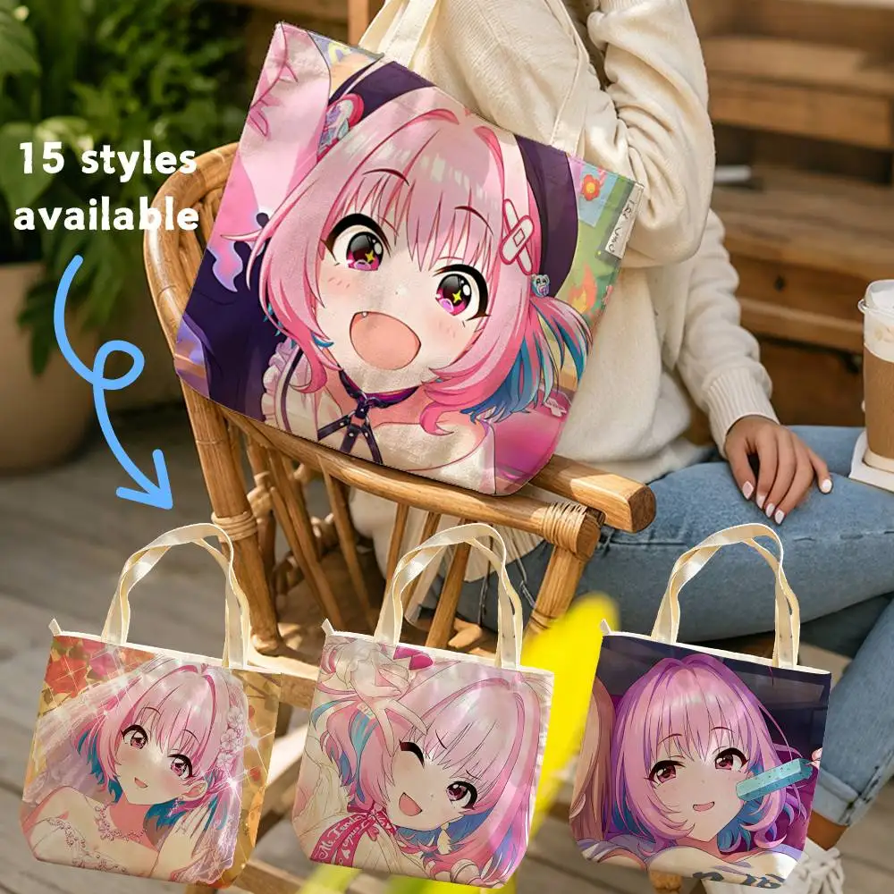 Chaotic Idol Riamu Yumemi Waterproof Lined Canvas bags suitable for going to class, shopping, gifts, and commuting