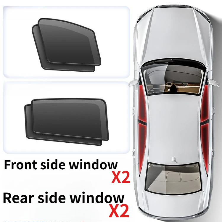 

For Tesla Model 3 2017–2026 Models Automobiles, Parts & Accessories Side Window Sunshades Foldable Car Sun Protector Stylish