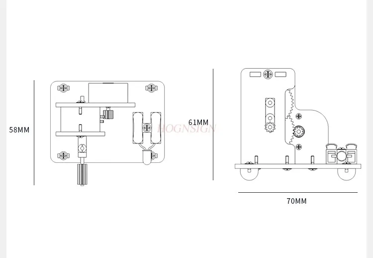 Estudante de ciência da física do ensino médio e inovação experiência de estudantes diy material pacote tecnologia mão-cranked gerador