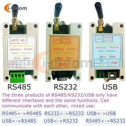 Ricetrasmettitore Wireless USB RS485 RS232 20DBM 433M 868M trasmettitore dati seriale e modulo ricevitore Modem Radio VHF/UHF