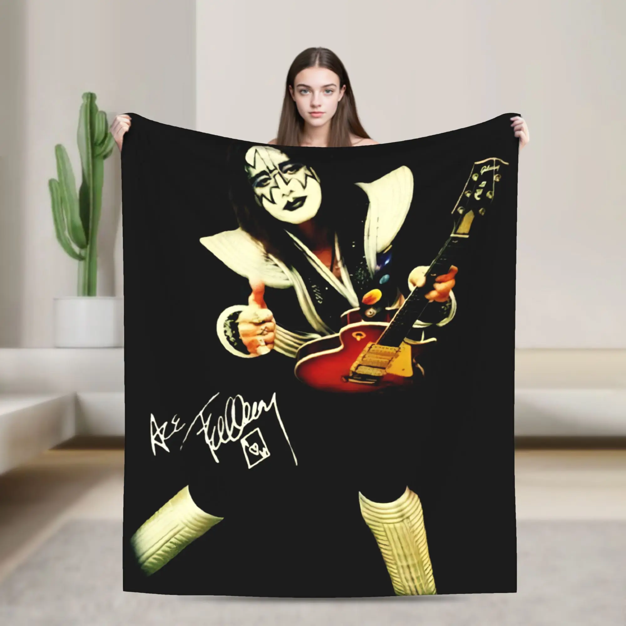 

Rip Ace Frehley The Spaceman 1951-2025 kiss band Blanket Ultra Soft Throw Blankets for Bed 50x60 Inch Multi-size Bedding Throws