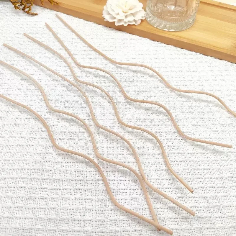 

Indonesian Wood Wavy Rattan Reed Diffuser Replacement Stick ,Essential Oil Diffusion Household Aromatherapy Volatile Accessories