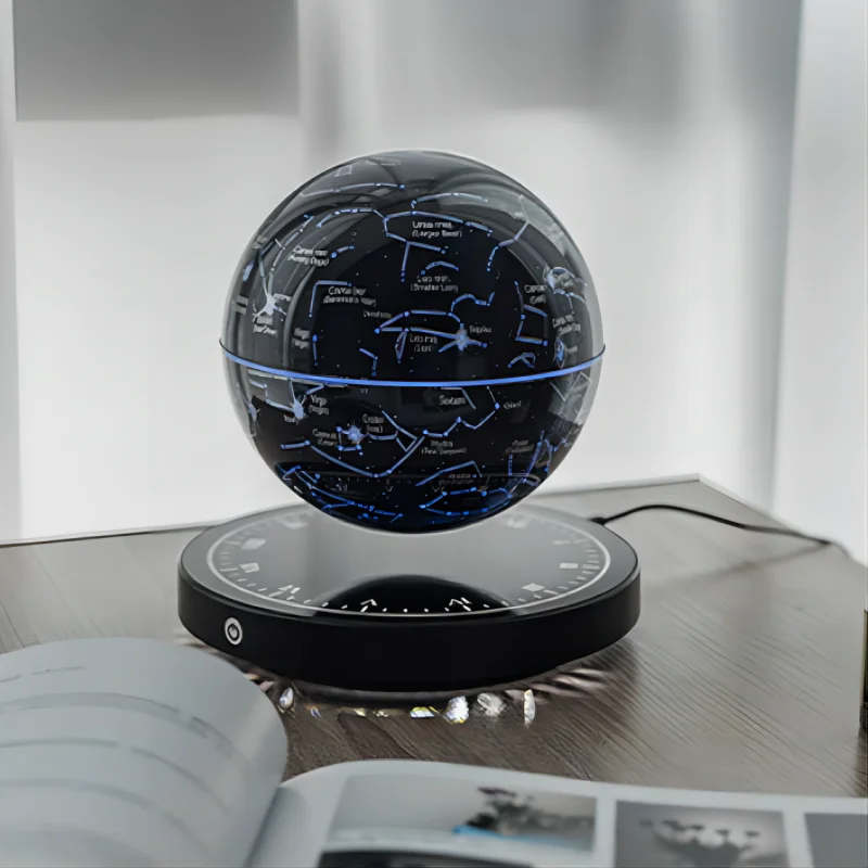 Levitating Lamp Magnetic Levitation Globe LED Earth Floating Lamp Rotating Globe Zodiac Bedside Lights Novelty Christmas Gifts