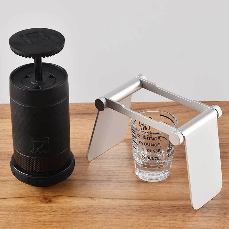 Coffee Machine Aluminum Alloy Folding Bracket, Essential for Travel, 1Z Portable and Portable Mini Italian Style Machine Bracket