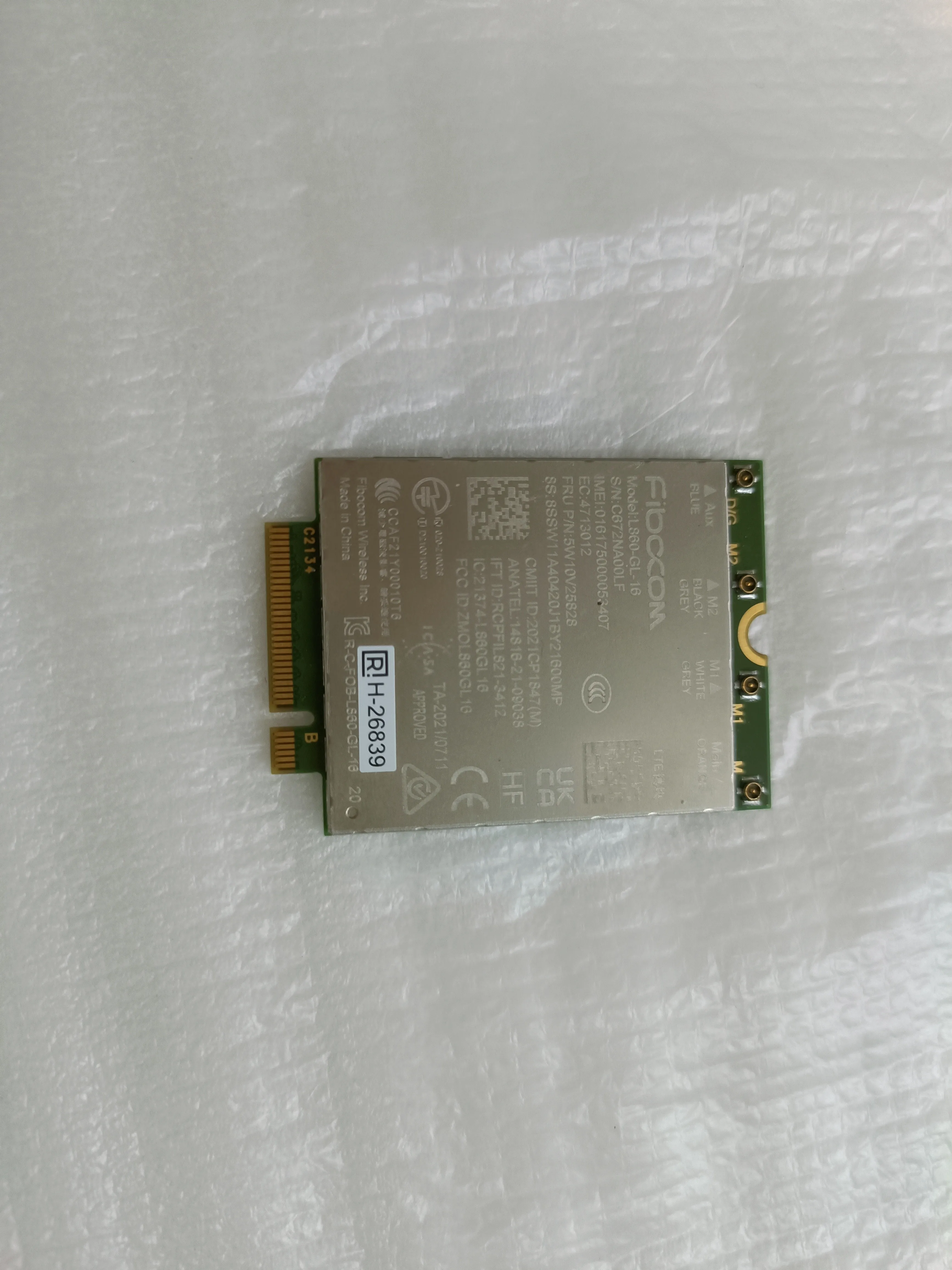 

Б/у модуль L860-GL-16 для Lenovo Thinkpad T14 T14s L14 L15 P14S P15V X13 Yoga Gen3 X1 Nano Gen2 T16 P16S Gen1 5W10V25828