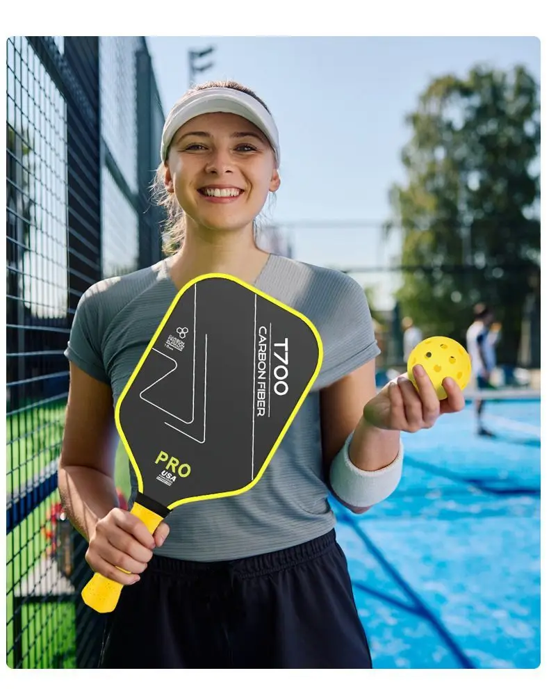 

Professional-Grade Pickleball Racket T700 Carbon Fiber Matte Finish High-Tension