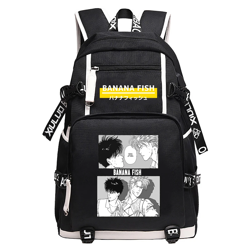 

Banana Fish Ash Lynx Cartoon Laptop Backpack Oxford Travel Bagpack Anime Teenager School bags Large Bookbag Women Schoolbags