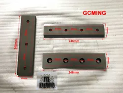24PMF.02.107 chipper blades + 24PMF.01.101 bed blade anvil 24PMF.02.101, WC-6 / WC-8 Wood chipper, Town Sunny / Hanmey / Jinma
