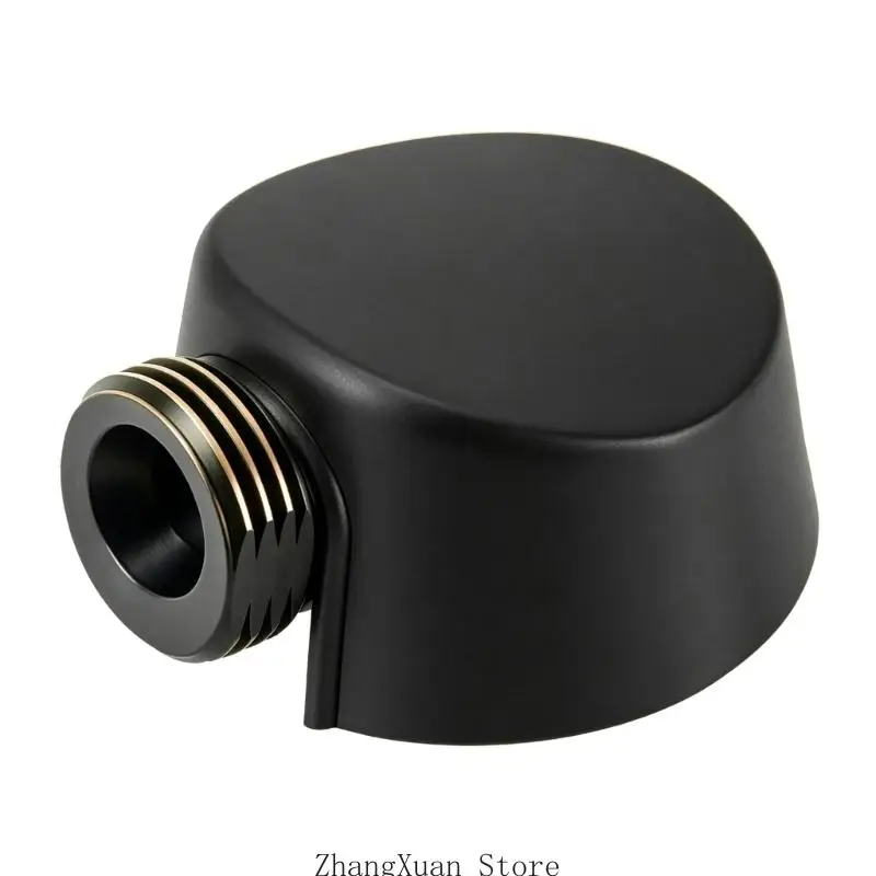 A725WR Handbrauseschlauch-Wandauslassanschluss aus schwarzem Metall für Reparaturprojekte, Duschmontageanschluss für 3XUF – Detail 9