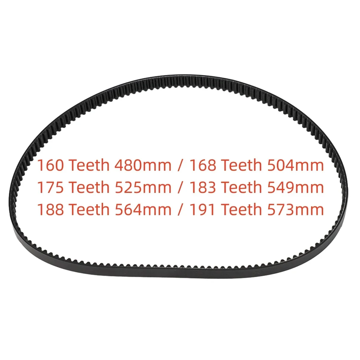 160-191 Teeth Breadmaker Conveyor Belts Bread Machine Belts Bread Maker Parts 480-573MM Kitchen Appliance Accessories