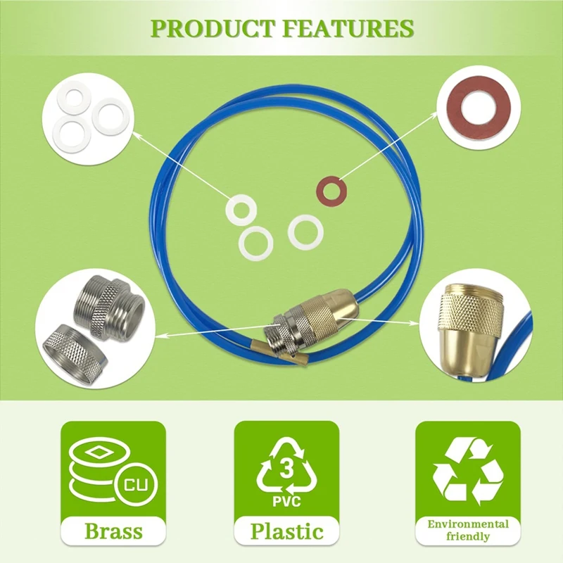 LUWEI High Pressure Water Pipe Cleaning Device Powerful High Pressure Pipe Cleaner For M22 M24 And 1/2 Inch Pipes,3 Metre