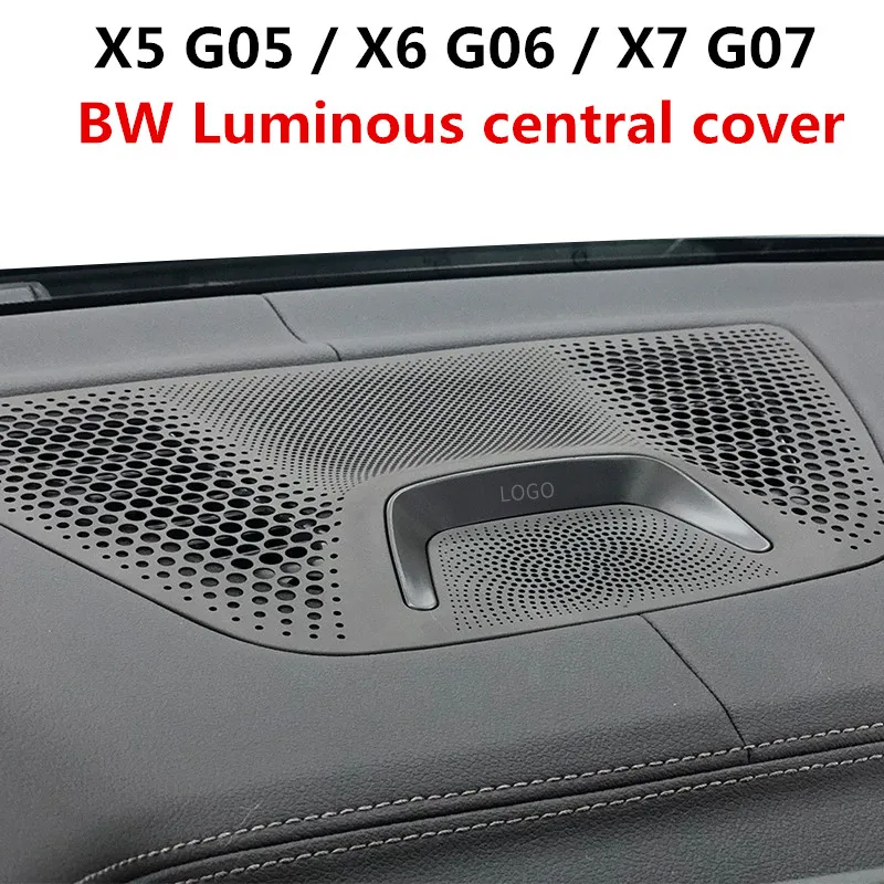 

LED Glow Tweeter Cover For BMW X5 G05 X7 G07, Front Rear Door Luminous Speaker Trim, Night Ambient Lighting Audio Accessories