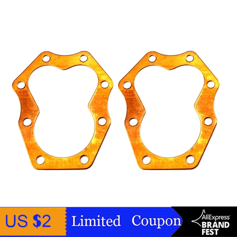 2pcs/lot,Original CJK750 Ural Cylinder Head SOLID Copper Gaskets M1/M72/R71 Suit Bavarian KC750 K750 Dnepr Motor Parts