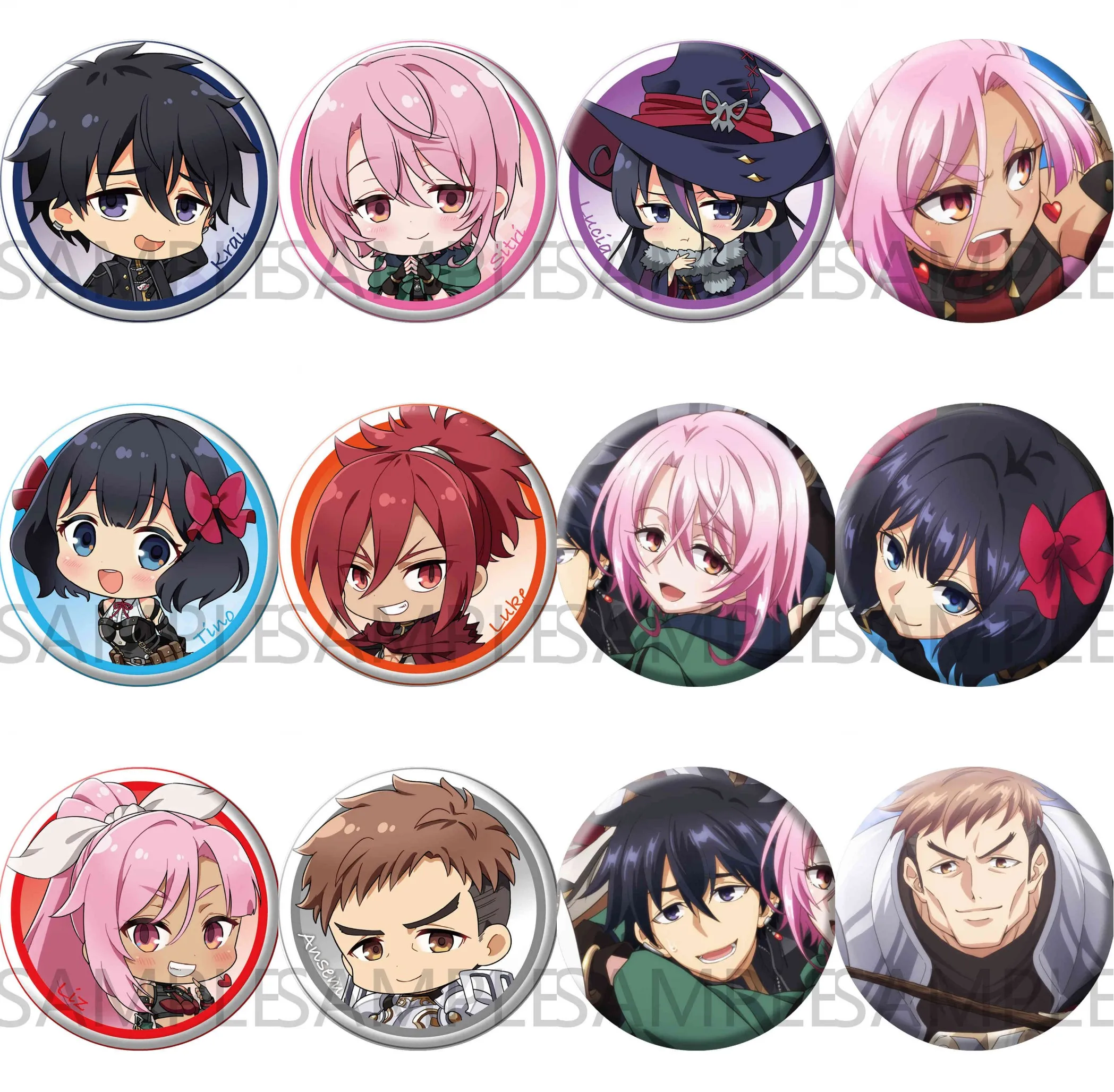 Anime Let This Grieving Soul Retire ティノ・シェイド Pins Badge Cosplay Cartoon Garniture Itabag Bedge Button Brooch DADGE Xmas Gift NEW