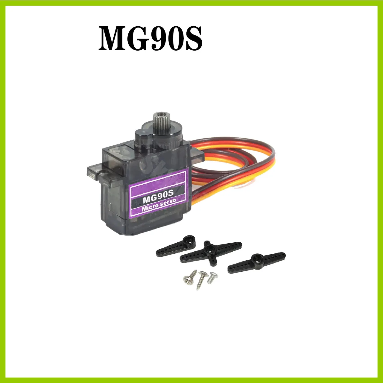 MG90S Metal Gear Servo Digital, SG90 para helicóptero RC, avião, barco, carro, Trex 450, robô, 9g, 5pcs