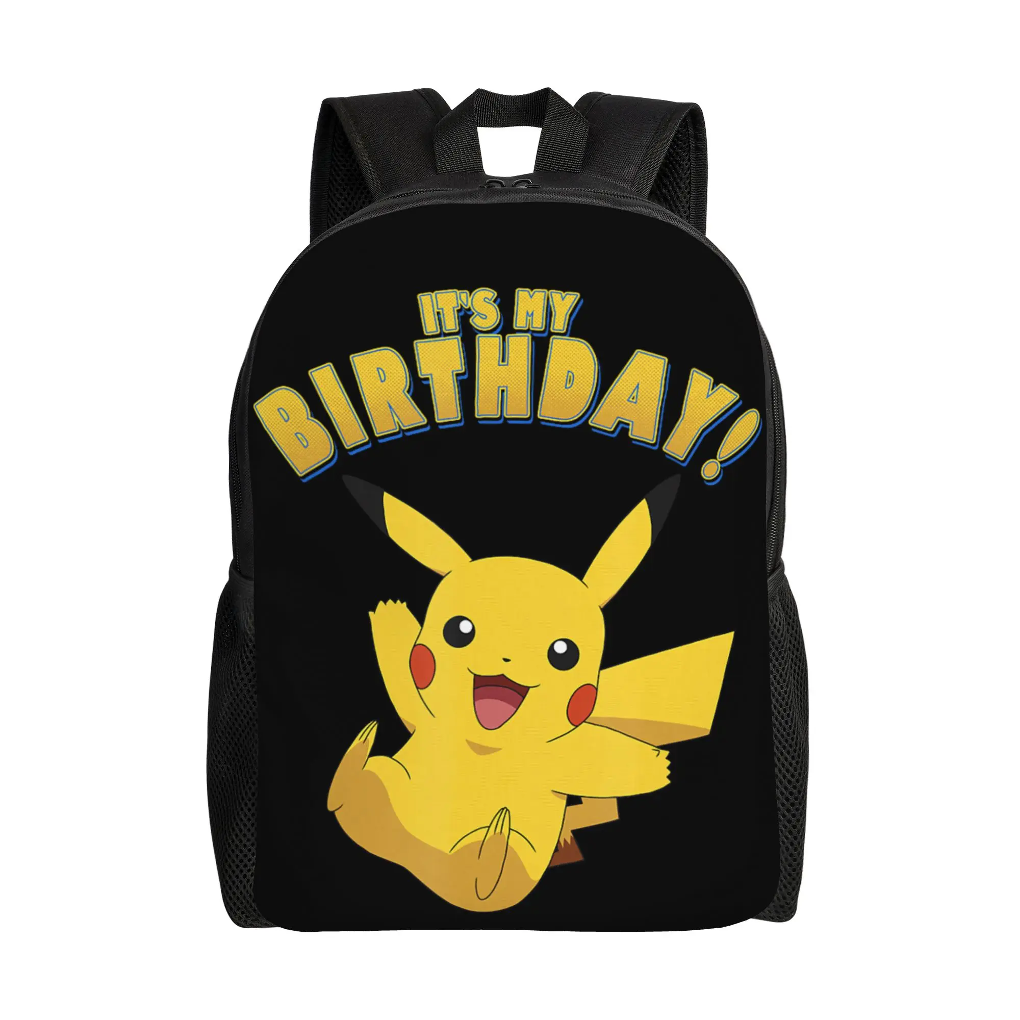 

Bandai backpacks Pokemon Pikachu It's My Birthday! Jumping Poster Daypack mochila High School Sturdy Shoulder Rucksack