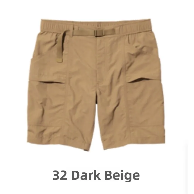 سروال رجالي صيفي كاجوال قصير، خفيف وفضفاض متعدد الجيوب سريع الجفاف، بنطلون عمل كاجوال بطول خمسة أرباع، سروال مستقيم الساق من ...