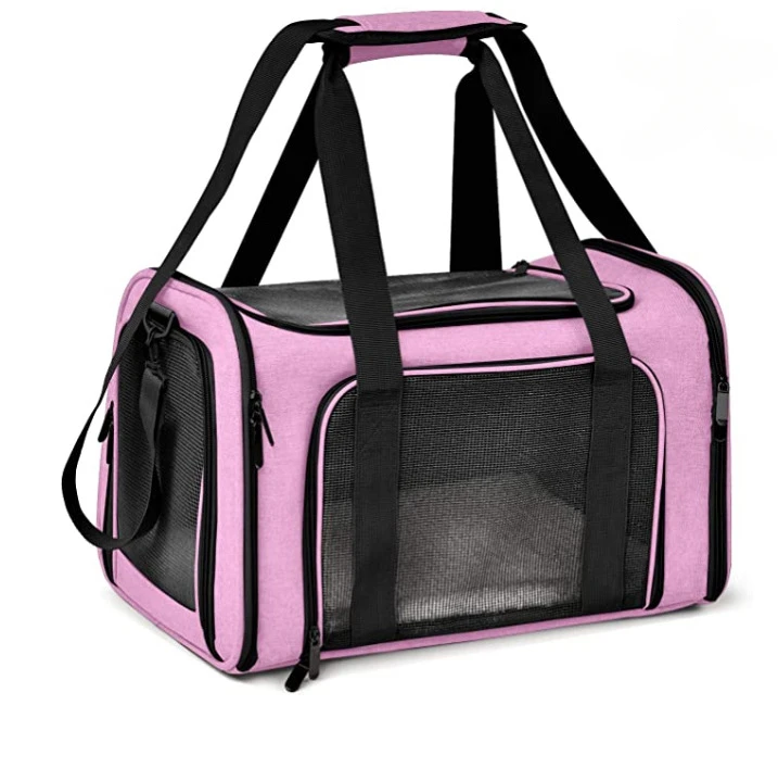 Foldable Pet Carrier Bag for Cats and Dogs - messenger bag for Traveling and Daily Use