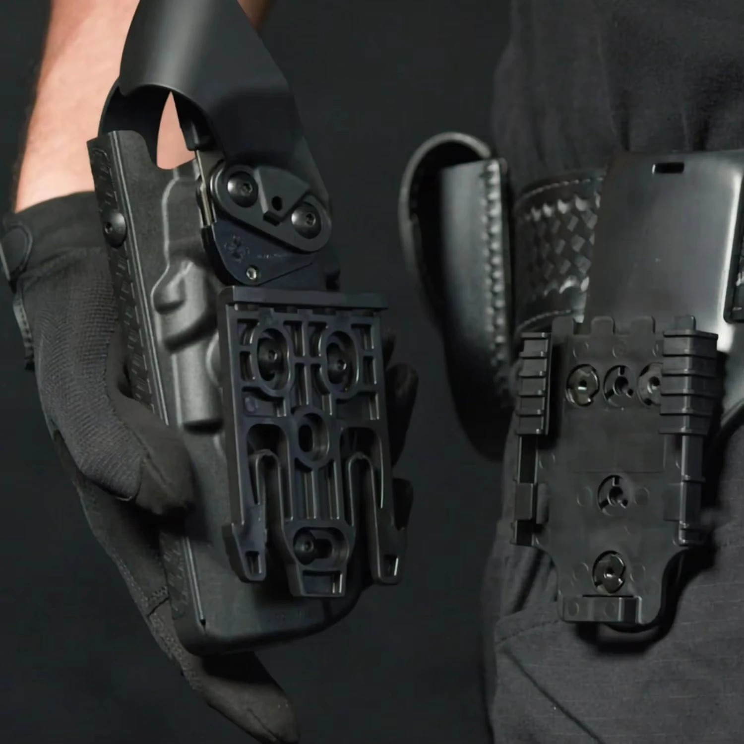 Tactical Locking System QLS 19 22 Kit Pistol Holster Belt Adapter Gun Quick Receiver&Fork Hunting Shooting Training Airsoft Gear