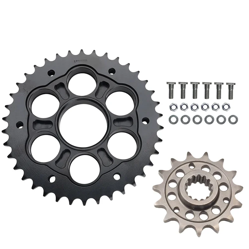 Motorcycle Front Rear Sprocket And Carrier For Ducati 1098 1098R 1098S 1099 Steetfighter 1198 1198R 1198S Diavel