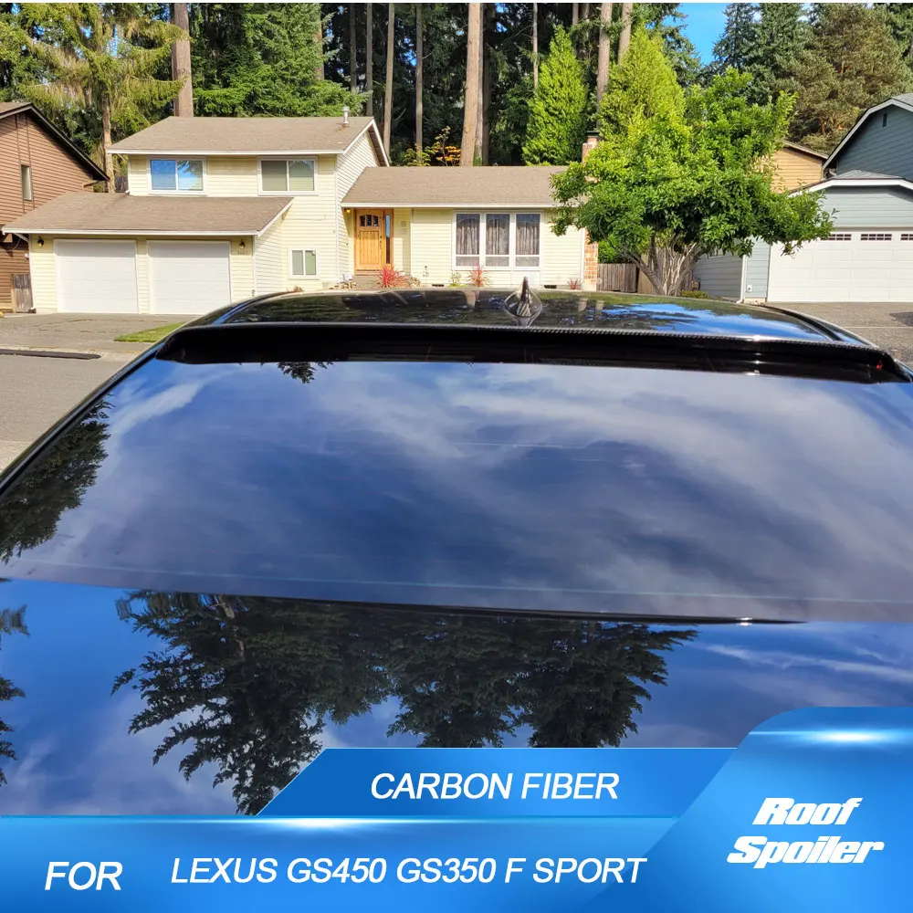 

Car Rear Roof Spoiler Wing Lip for Lexus GS450 GS350 F Sport 2013-2015 Carbon Fiber / FRP Rear Roof Spoiler Top Wing