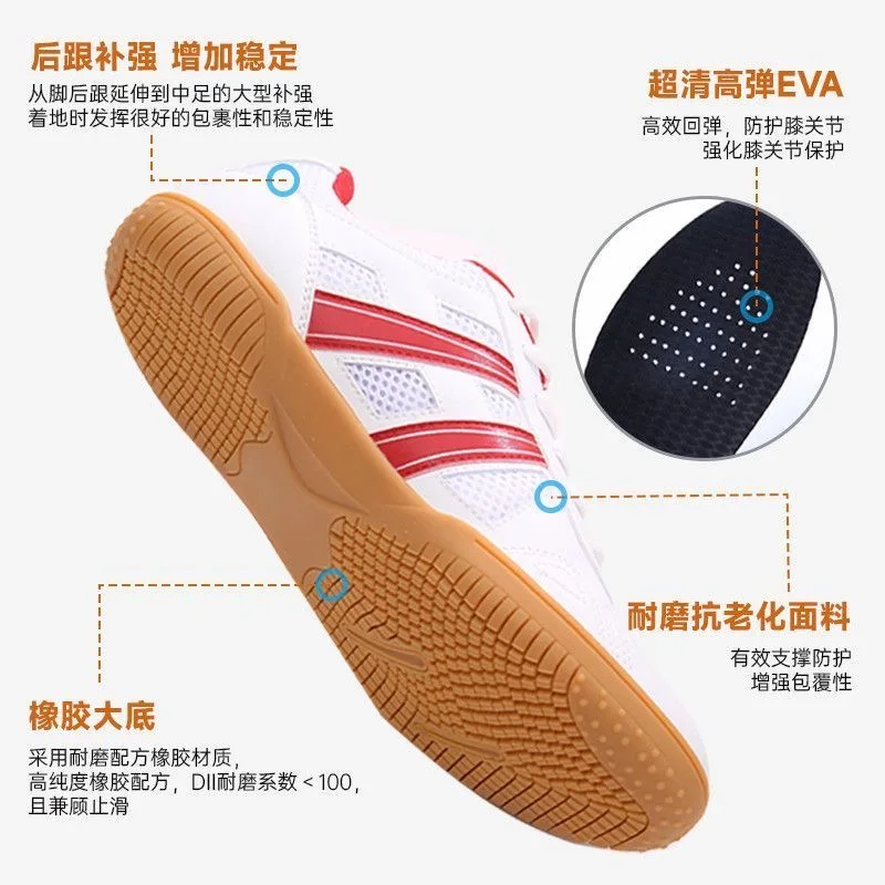 

2025 New Table Tennis Shoes Men Women Luxury Brand Badminton Shoes Unisex Good Quality Sport Shoe Court Shoes Couples