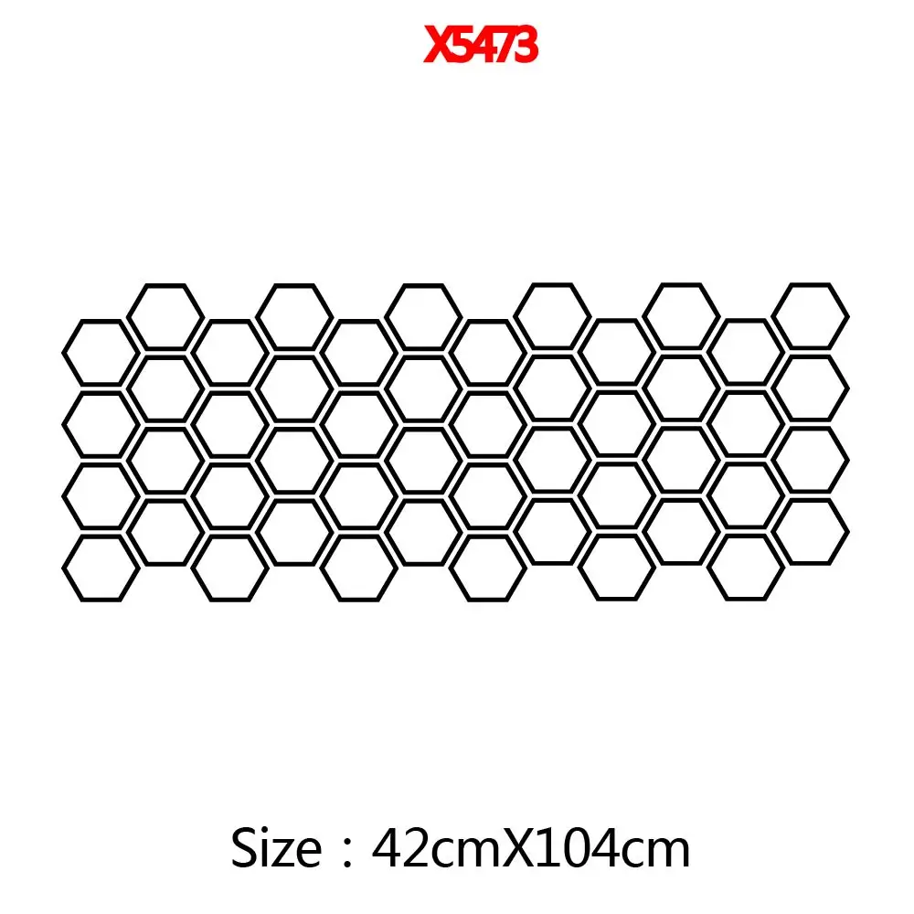 Cool Honeycomb Vinyl Decal For Car Body Decor Tunning Car Sticker Removable Auto Decals