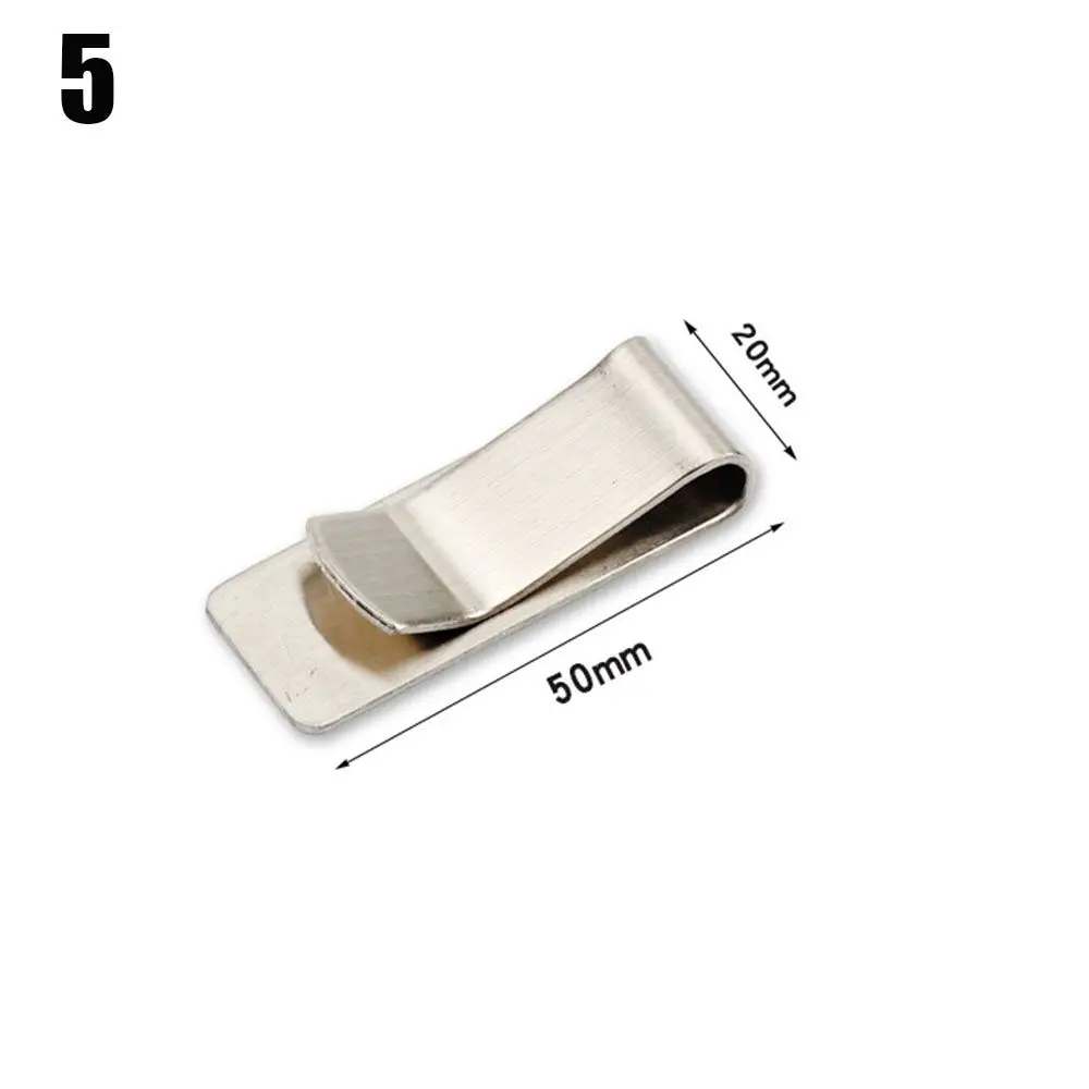 

Stationery Convenient Metal Stainless Steel Clips Brass Pen Folder Notebook Holder Handmade Leather